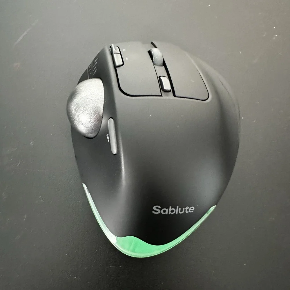 SABLUTE MAM1 Pro Ergonomic Wireless Trackball Mouse 0/18° Angle Bluetooth